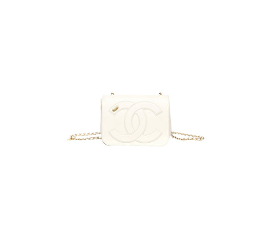 Chanel CC Mania Flap Bag – Lambskin Blanca