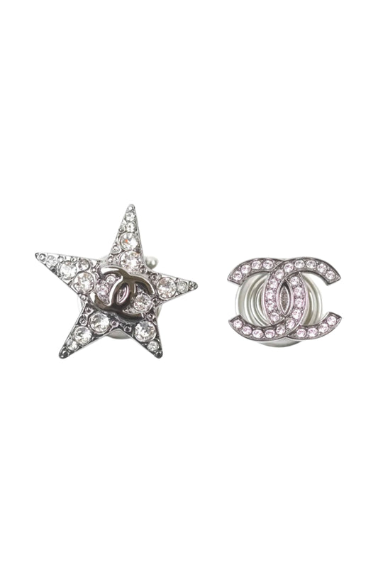 Chanel CC Crystal Star Hair Accessories – Gun Metal – 22C (2022)