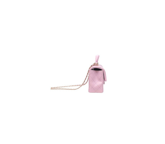 Chanel Top Handle Mini Rectangular – Lila Rosado Lambskin