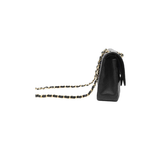 Chanel Classic Medium Flap – Caviar Negro y Oro