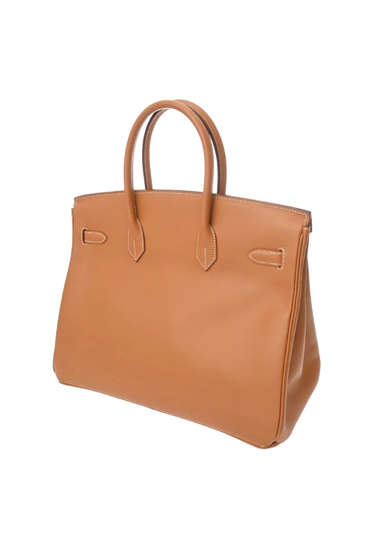 HERMÈS BIRKIN 35 VINTAGE CHAMONIX LEATHER PHW - STAMP SQUARE F