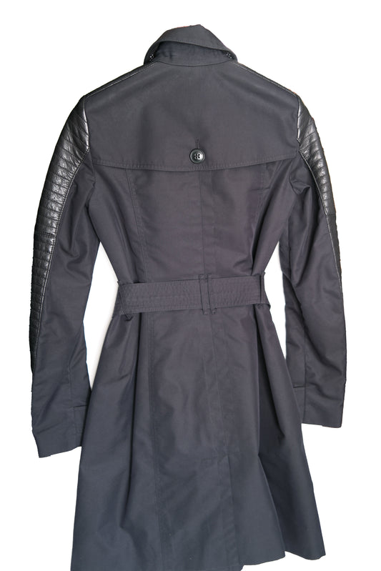 ABRIGO BURBERRY BRIT TRENCH COAT NEGRO