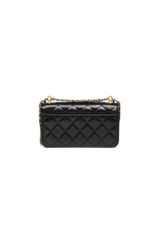 BOLSO PORTA CELULAR CHANEL QUILTED PERFECT FIT NEGRO