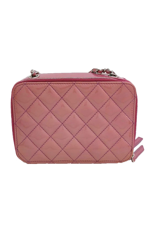 CHANEL SMALL POCKET BOX CAMERA BAG (SHW) ROSA