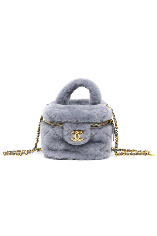 CHANEL VANITY CASE SHEARLING GRIS (COLECCIÓN 22A)