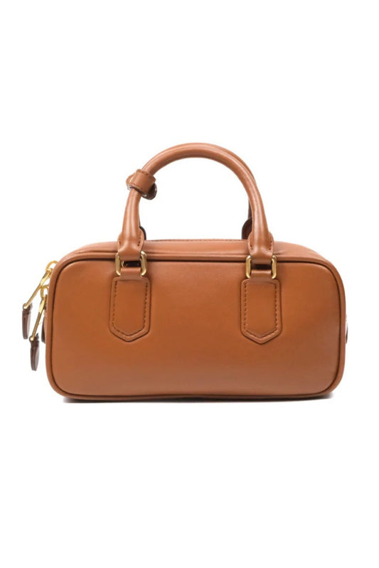 MIU MIU ARCADIE SMALL LEATHER SATCHEL BAG