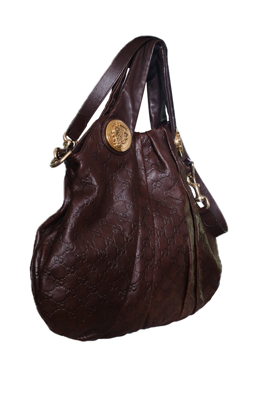 BOLSO GUCCI GUCCISSIMA LEATHER HYSTERIA MARRÓN