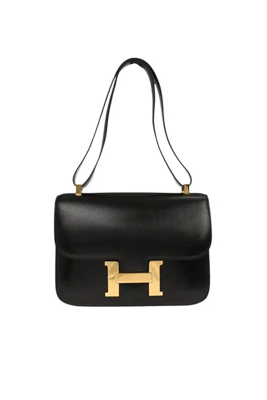 BOLSO HERMÈS CONSTANCE 23 BOX CALF NEGRO - (GHW)