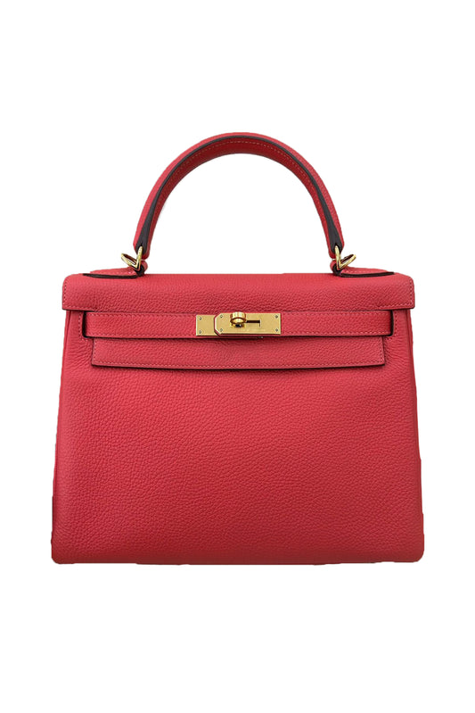 HERMÈS KELLY 28 SELLIER BOUGAINVILLIER TOGO GHW