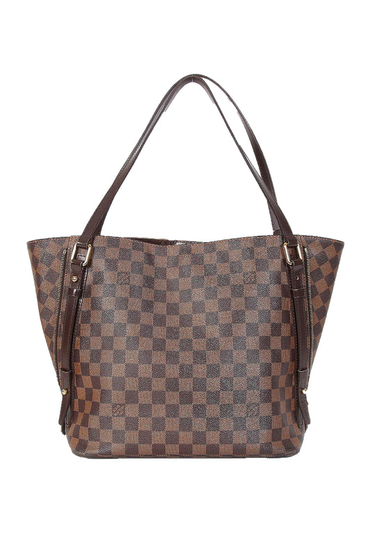 LOUIS VUITTON CABAS RIVINGTON TOTE DAMIER EBENE CANVAS (GHW)
