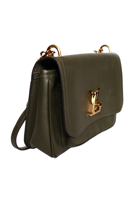 BOLSO LOUIS VUITTON LOCKME CHAIN BAG PM KAKI (GHW)
