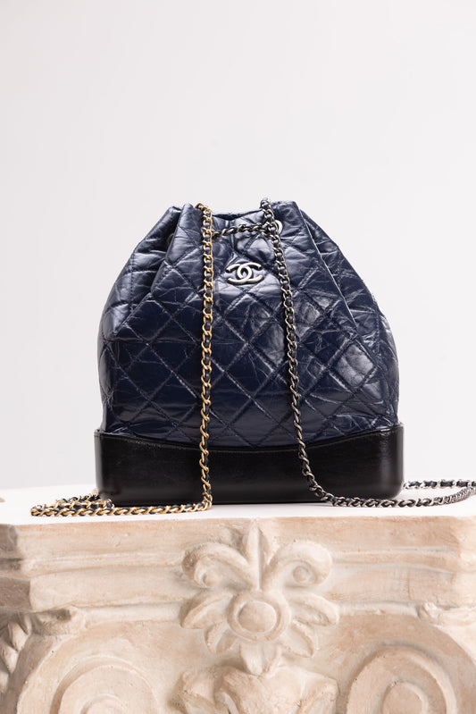CHANEL AGED CALFSKIN QUILTED GABRIELLE DUMA PRE-LOVED