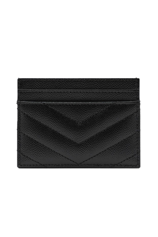 SAINT LAURENT CASSANDRE CARD HOLDER NEGRO