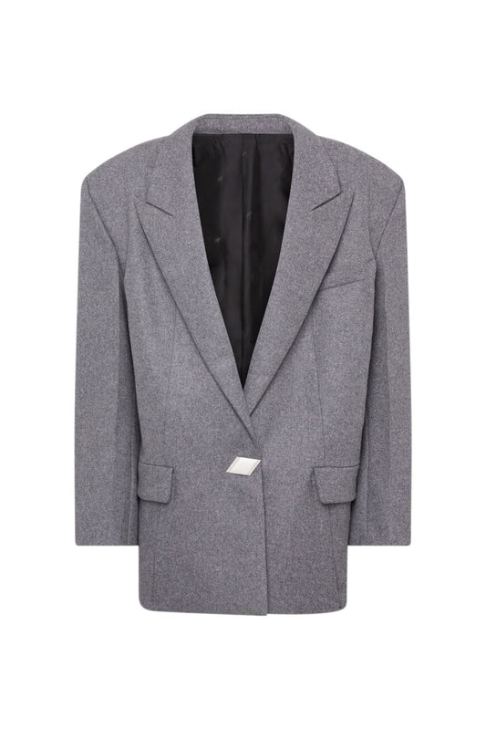 THE ATTICO DUSTY GREY BLAZER