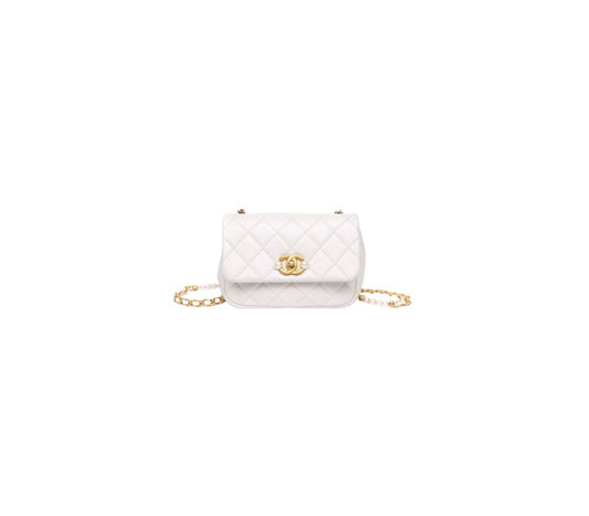 Chanel Quilted Pearl Flap – 22C Shiny Calfskin