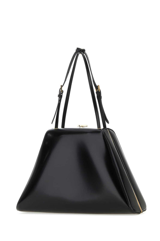 PRADA PATENT-LEATHER TOTE BAG