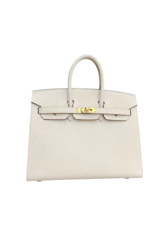HERMÈS BIRKIN 25 EPSOM STAMP B GOLD HARDWARE