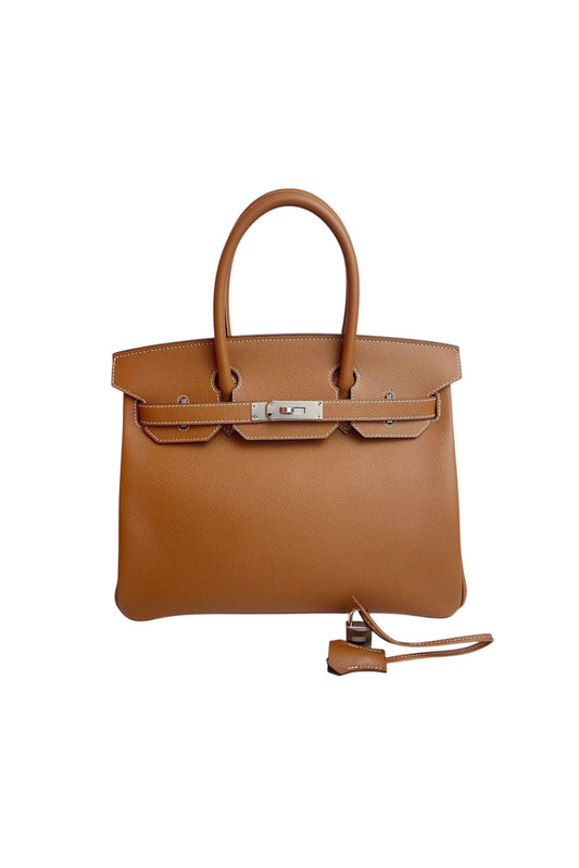 HERMÈS BIRKIN 30 EPSOM PALLADIUM HARDWARE STAMP D