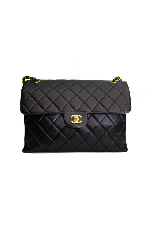 CHANEL DOUBLE SIDED FLAP BAG JUMBO