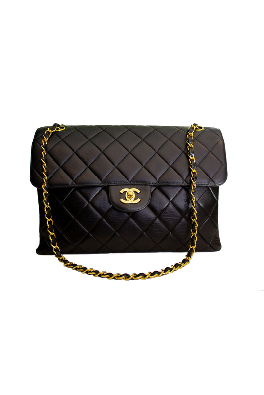 CHANEL DOUBLE SIDED FLAP BAG JUMBO