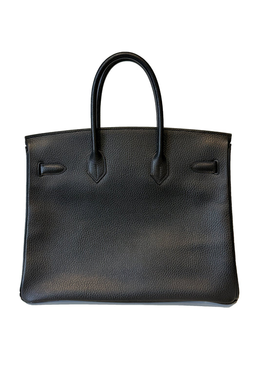 HERMÈS BIRKIN 35 BLACK EPSOM LEATHER (GHW)  - SELLO SQUARE B