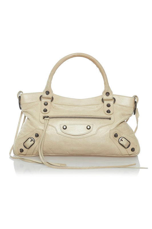 BOLSO BALENCIAGA MOTOCROSS CLASSIC FIRST BEIGE