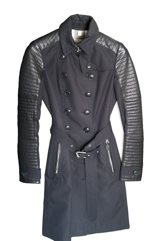 ABRIGO BURBERRY BRIT TRENCH COAT NEGRO