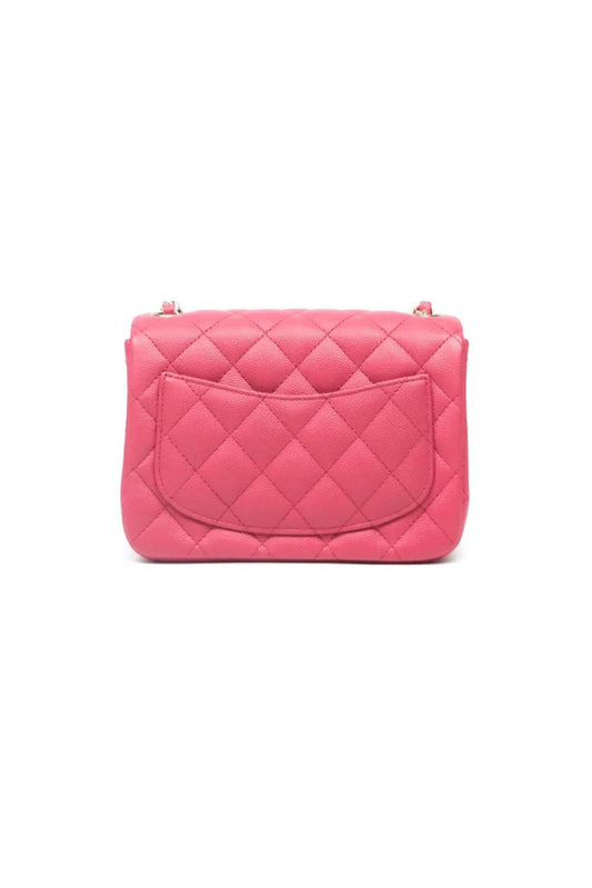 BOLSO CHANEL MINI SQUARE CAVIAR ROSADO