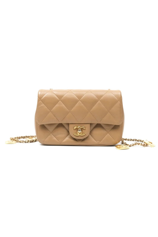 CHANEL MINI FLAP BAG CAMEL
