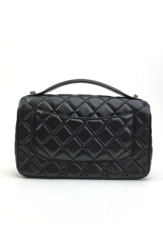 CHANEL EASY CARRY MEDIUM FLAP BAG NEGRO
