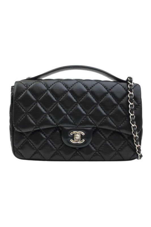 CHANEL EASY CARRY MEDIUM FLAP BAG NEGRO