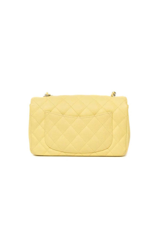 CHANEL MINI RECTANGULAR CLASSIC FLAP BAG AMARILLO