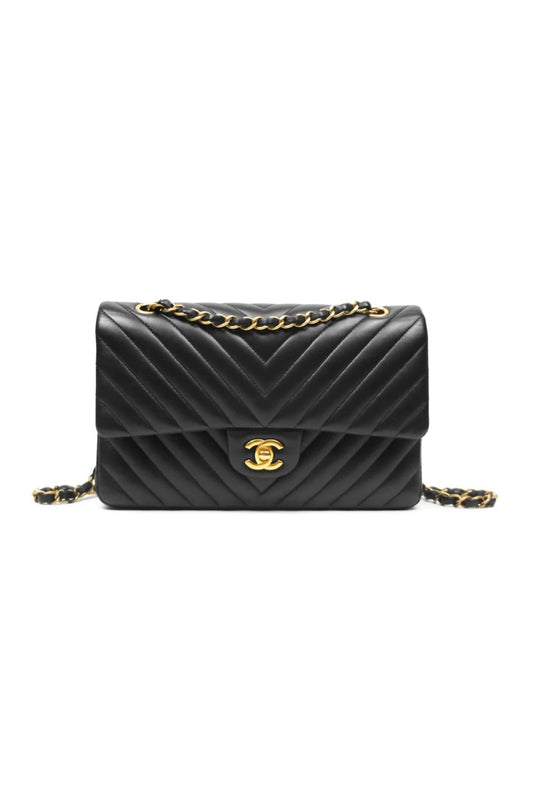CHANEL CLASSIC M/L CHEVRON MEDIUM FLAP BAG