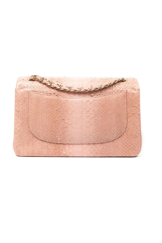 CHANEL PHYTON JUMBO DOUBLE FLAP BAG