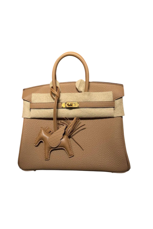 HERMÈS BIRKIN 25 CHAI TOGO GOLD HARDWARE STAMP U