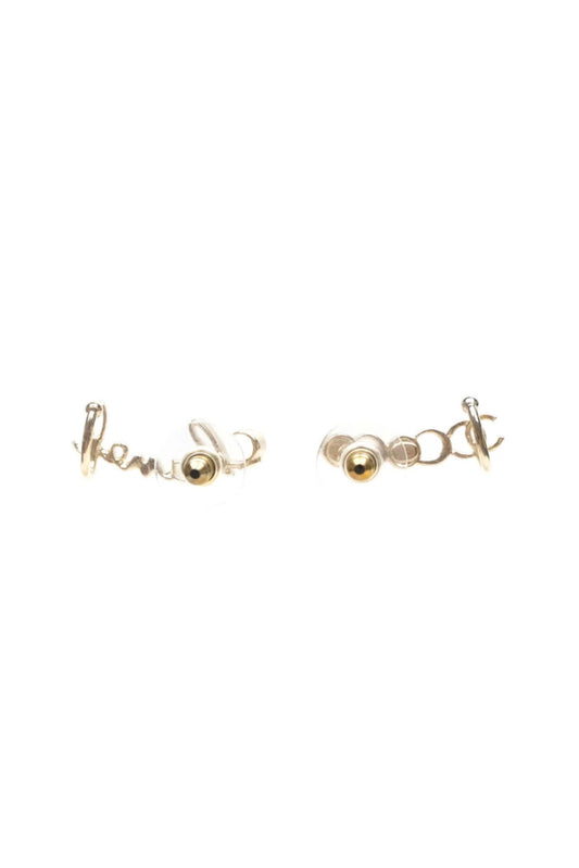 CHANEL CC COCO CRYSTAL EAR CUFF EARRINGS
