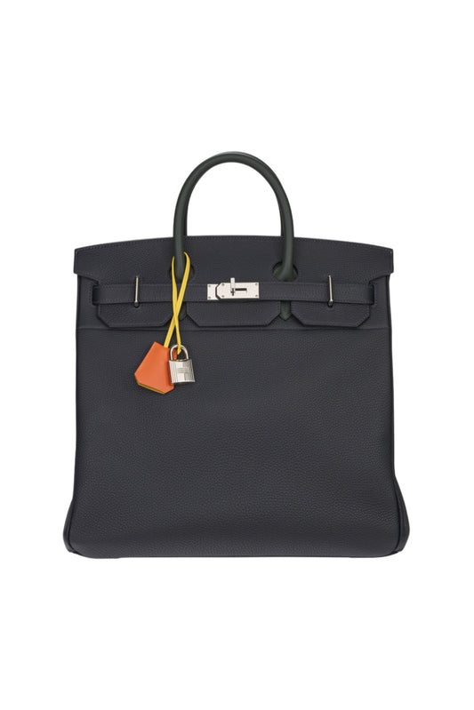 HERMÈS BIRKIN HAC 40 AC CABAN/JAUNE STAMP B