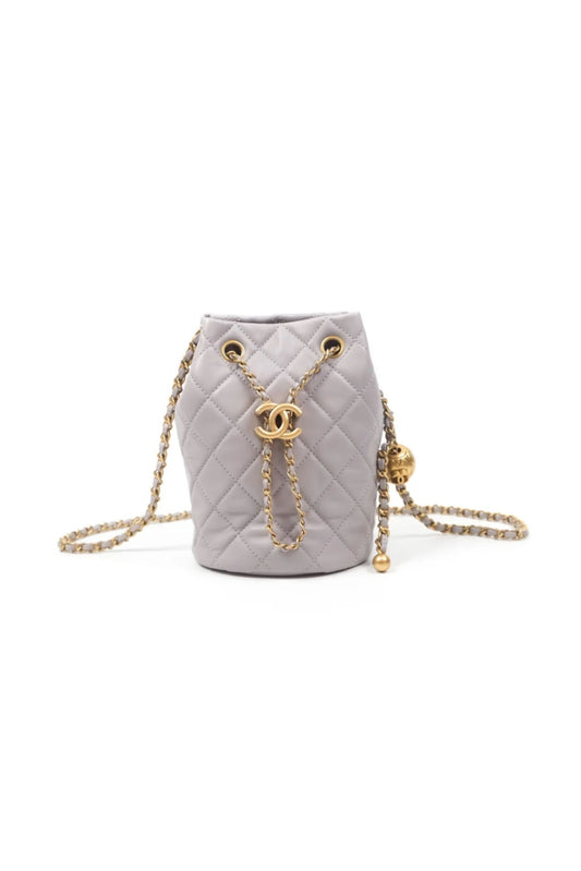 CHANEL PEARL CRUSH DRAWSTRING BUCKET BAG