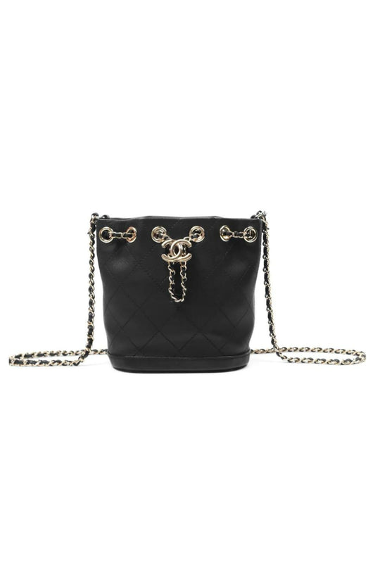 CHANEL QUILTED BUCKET BAG