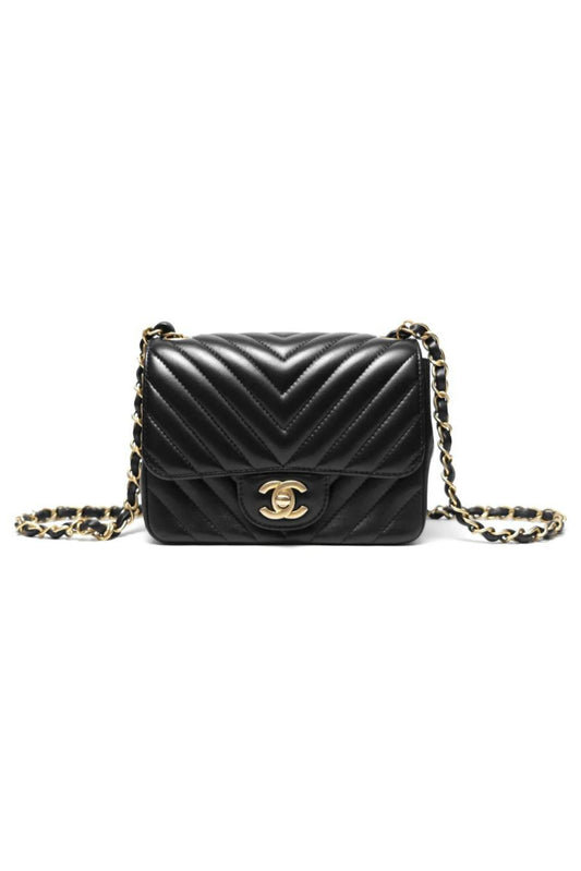 CHANEL MINI SQUARE FLAP BAG CHEVRON