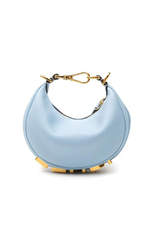 FENDI NANO FENDIGRAPHY HOBO BAG SKY BLUE