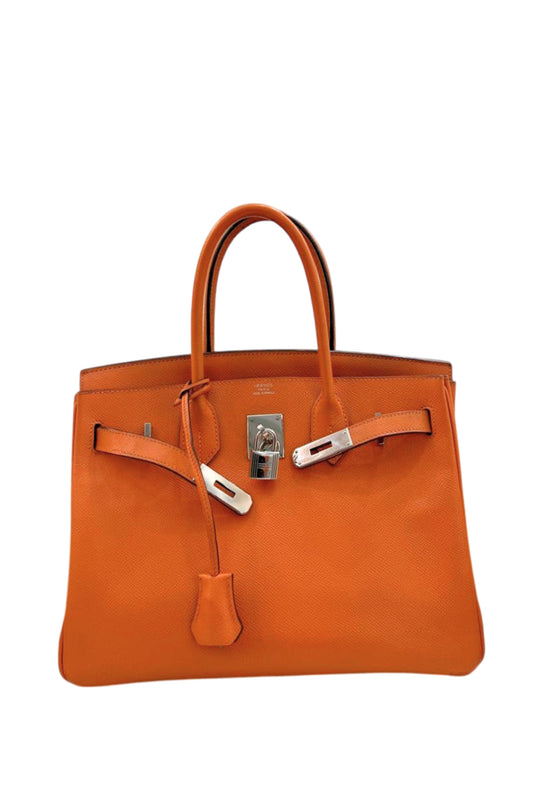 HERMÈS BIRKIN 30 PALLADIUM HARDWARE STAMP SQUARE M