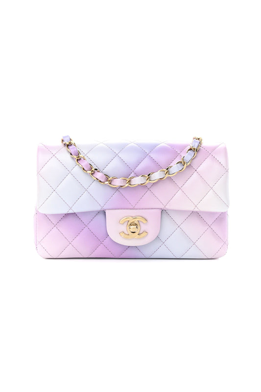 CHANEL CLOUDY TIE DYE RECTANGULAR FLAP BAG