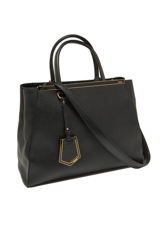 BOLSO FENDI 2JOURS MEDIUM TOTE BAG NEGRO