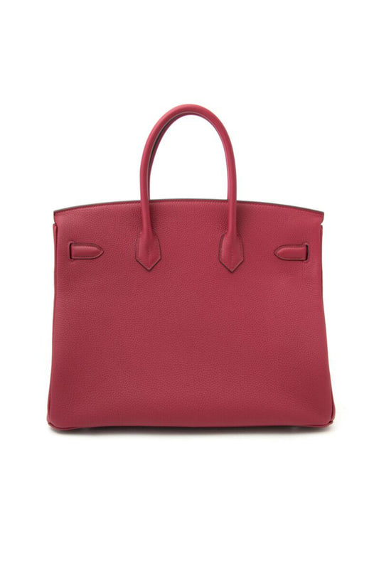 HERMÈS BIRKIN 35 ROUGE TOGO PHW - STAMP SQUARE N
