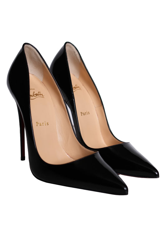 TACONES CHRISTIAN LOUBOUTIN SO KATE CHAROL PATENT NEGROS