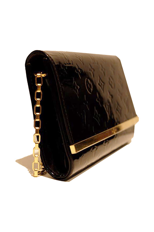 LOUIS VUITTON ANA CLUTCH MONOGRAM VERNIS AMARANTE - (GHW)
