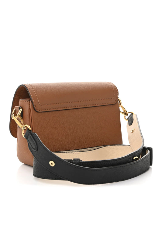 BOLSO LOUIS VUITTON LOCKME TENDER MARRÓN/CREMA - (GHW)