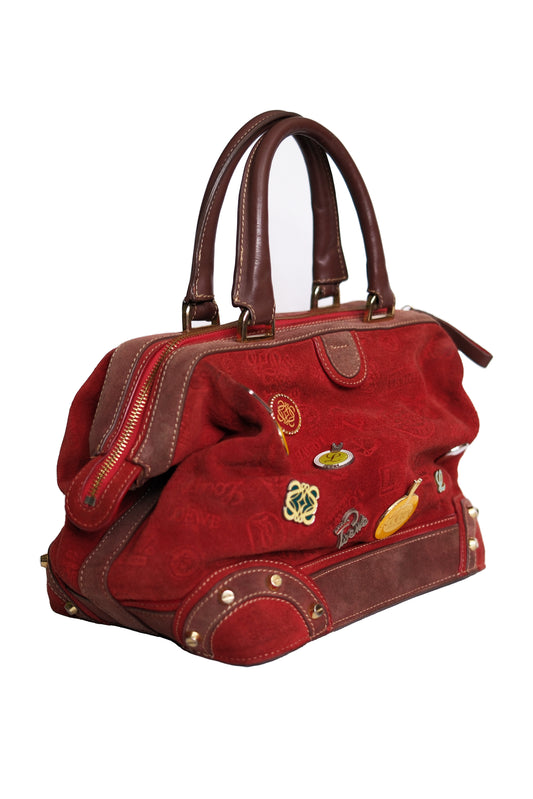 BOLSO LOEWE LIMITED EDITION 160TH ANNIVERSARY SUEDE BAG ROJO