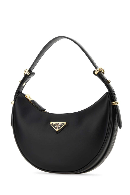 PRADA ARQUÉ LEATHER SHOULDER BAG